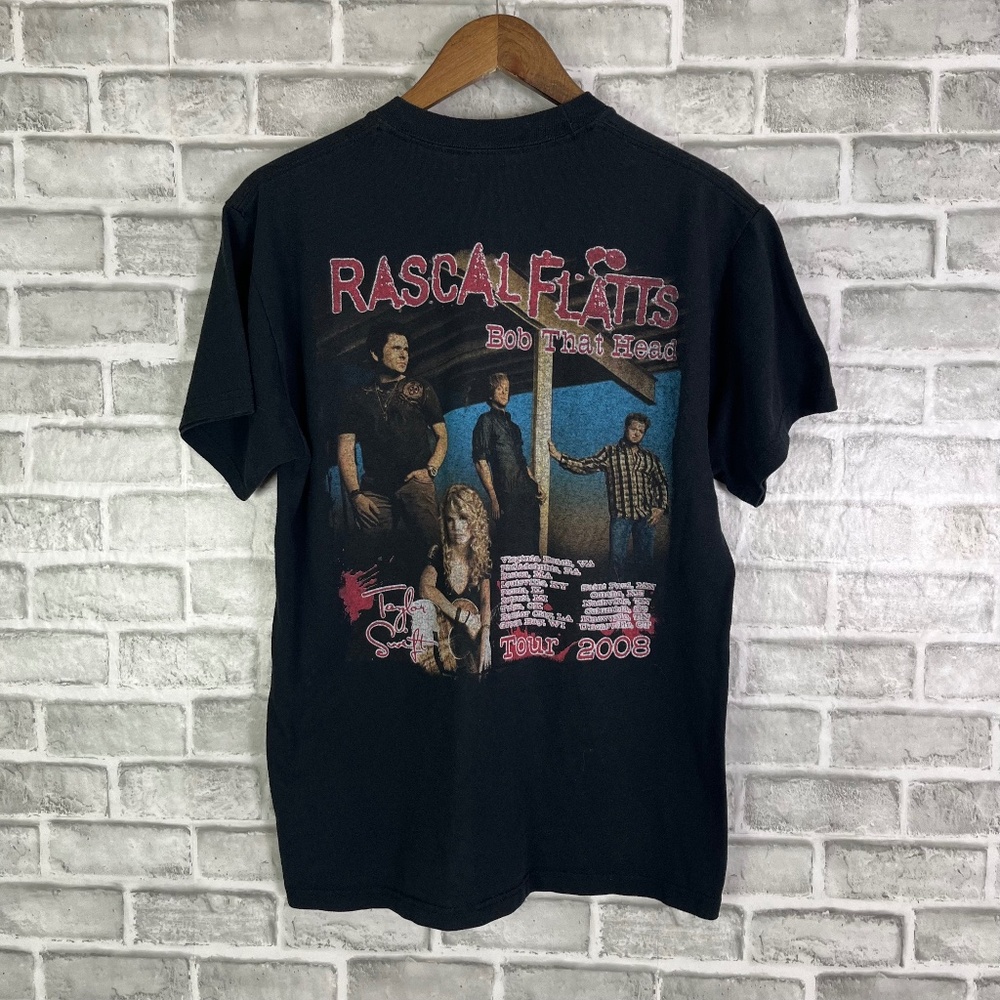 RARE Rascal Flats x Taylor Swift Opener 2008 Bob That Head Tour Size Medium